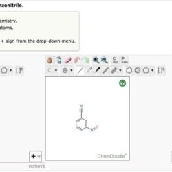 Draw the major product s of nitration of benzonitrile