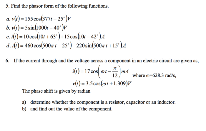 Solved phasor form answer problem been has current